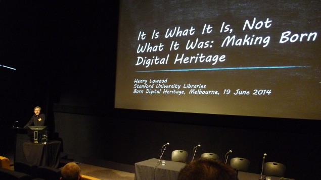 Born Digital and Cultural Heritage Conference~33 June 20 2014